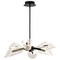 Nuvo Sedona, 28 Inch 6 Light LED Chandelier, Matte Black, Silk Screened Acrylic Lens 62/2281 - alternate 2